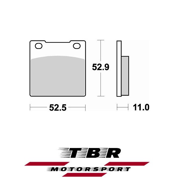 TBR Brake Pad 645 Sintered CK-9 H