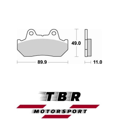 Front Brake Pad HONDA XL V TRANSALP (Rear Drum Model) 600 (87-90) 654 Organic SP