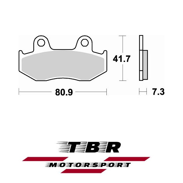 Front Brake Pad HONDA SH 125 667 Organic SP - Image 2