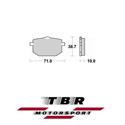 Front Brake Pad YAMAHA XT 600 (86-89) 683 Organic SP