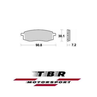 Front Brake Pad YAMAHA TT 600 (90-92) 687 Organic SP