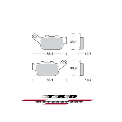 Rear Brake Pad 711 Organic SP Honda Transalp 650