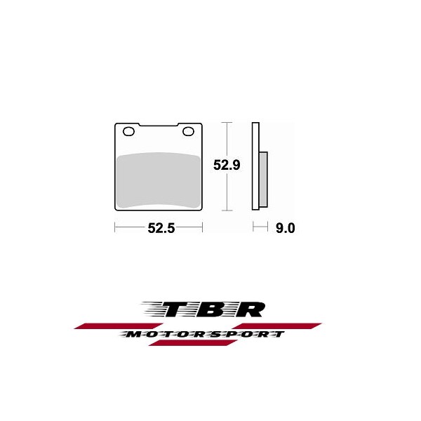 Rear Brake Pad 719 Organic SP Suzuki Hayabusa 1300 (1999-2007) - Image 2