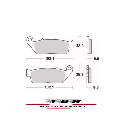 Front Brake Pad 720 Organic SP Honda Integra 750
