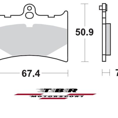 Front Brake Pad 726 Organic SP Aprilia Tuono 125