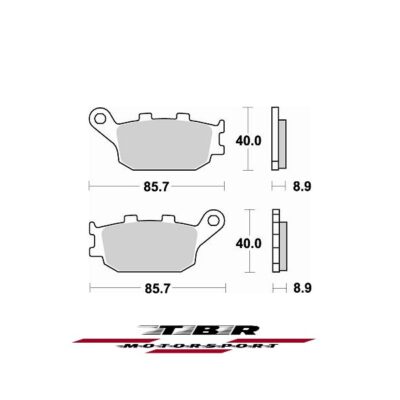 Rear Brake Pad 742 Organic Sp Suzuki DL-Vstrom 650