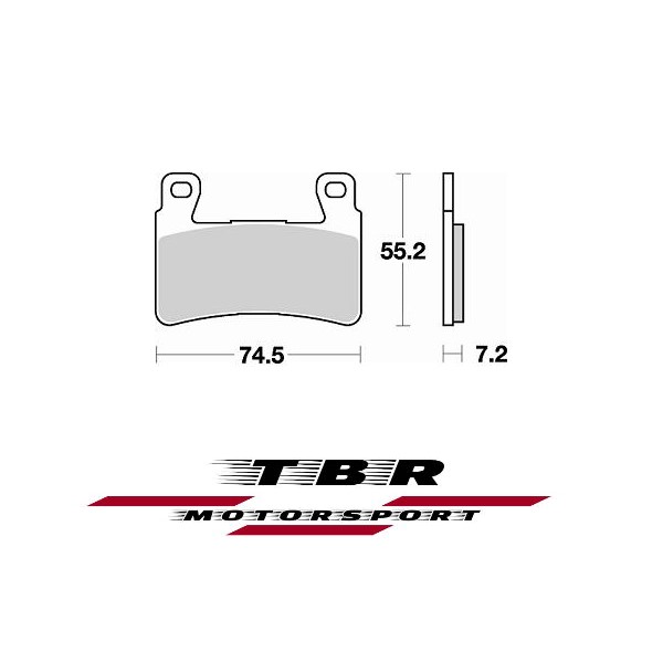 Front Brake Pad 959 Organic Sp Kawasaki ZX6R Ninja 636 (13-21) - Image 2
