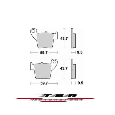 Rear Brake Pad 886 Organic Sp Honda CRF 250