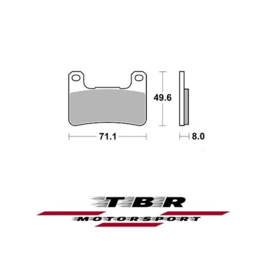Front Brake Pad 898 Organic Sp Suzuki GSX R 1000 (04-10)