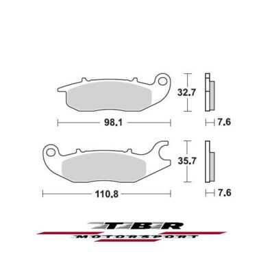 Front Brake Pad 902 Organic Sp Honda CBR R 125