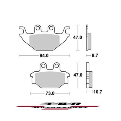 Brake Pad 923 Organic Sp Yamaha YZF R 125