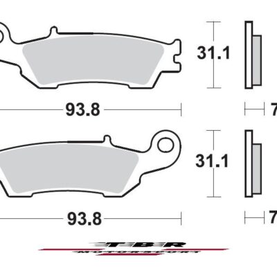 Front Brake Pad 929 Organic Sp Yamaha Yz f 450