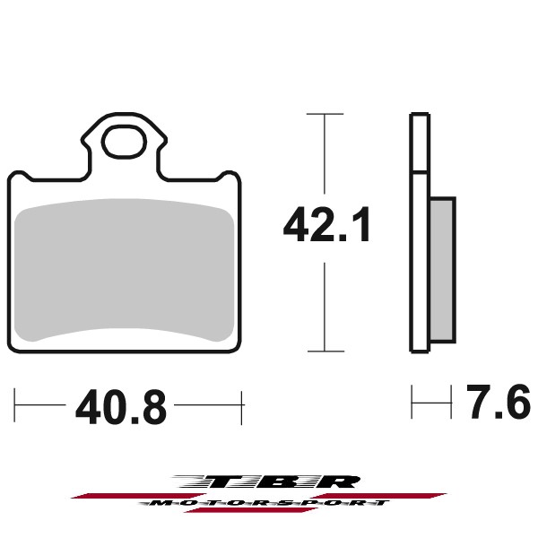 Rear Brake Pad 949 Organic Sp Husqvarna CR 65 11 - Image 2