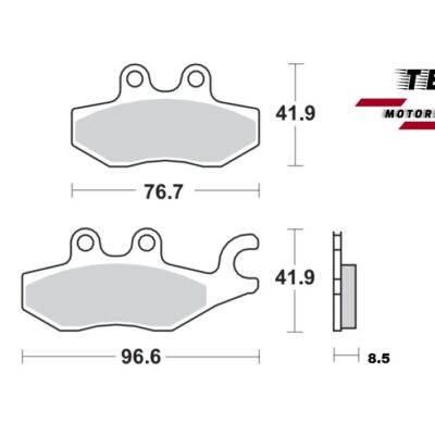 Rear Brake Pad 953 Organic Sp Piaggio Beverly 350