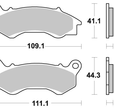 Front Brake Pad 954 Organic Sp Honda Pcx 125 (09-17)