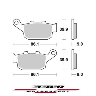 Rear Brake Pad 956 Organic Sp Honda Cbx 500 (13-21)