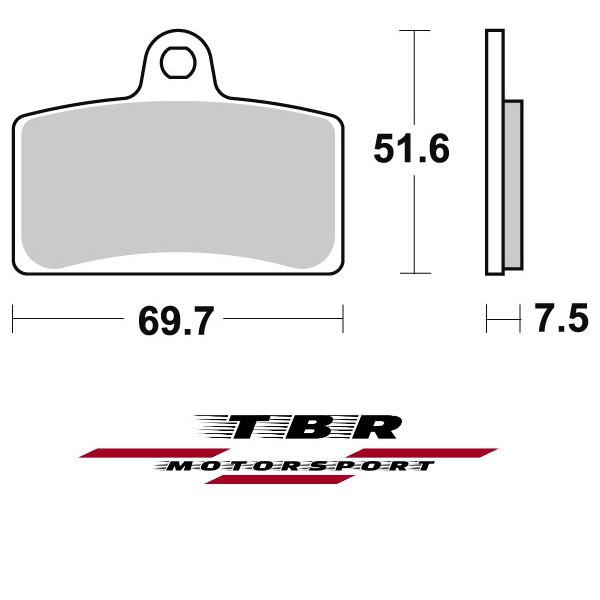 Front Brake Pad 964 Organic Sp Aprilia Tuono 125