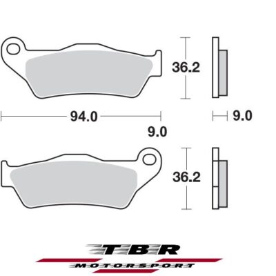 Front Brake Pad 970 Organic Sp Harley D Street 750 14
