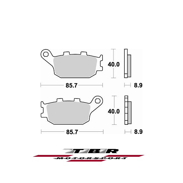 Rear Brake Pad 742 Sintered CK-9 H Suzuki DL-Vstrom 650 - Image 2