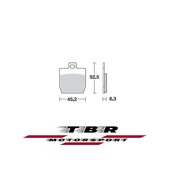 ΤΑΚΑΚΙ BRAKE PADS TBR814 MBK NITRO 50 97