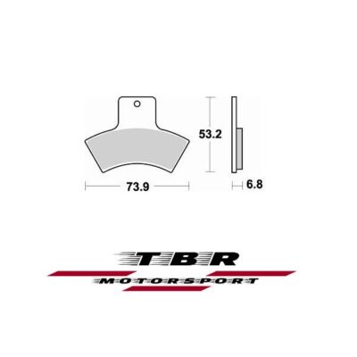 Rear Brake Pad 860 Sintered CK-9 H Polaris SPORTSMAN EBS 4×4