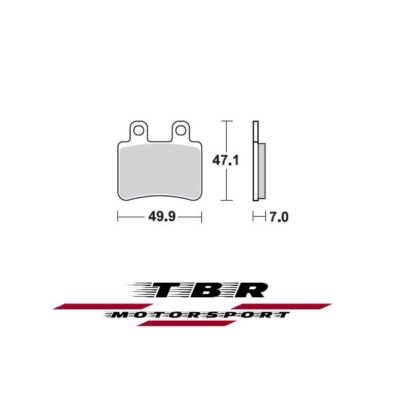 Rear Brake Pad 878 Sintered CK-9 H Yamaha XT 125