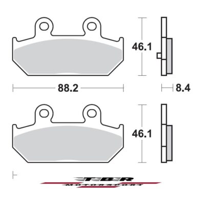 Rear Brake Pad 896 Sintered CK-9 H Suzuki Burgman 400