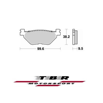 Rear Brake Pad 903 Organic Sp Yamaha TDM 900