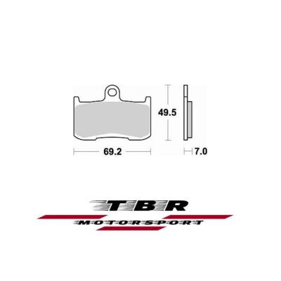 Front Brake Pad 906 Sintered CK-9 H Triumph Tiger 1050