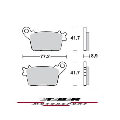 Rear Brake Pad 925 Sintered CK-9 H Honda CBR RR SP 1000