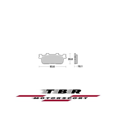 Rear Brake Pad 958 Sintered CK-9 H Kymco Xciting 300