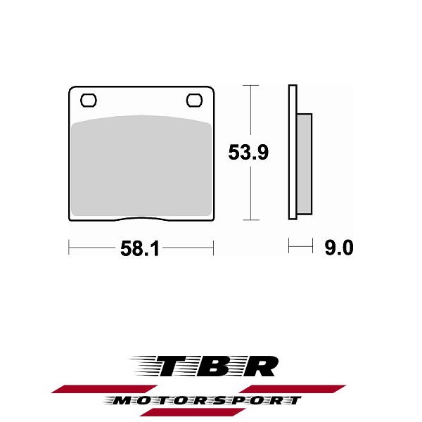 TBR Brake Pad 622 Sintered PR-1 HH