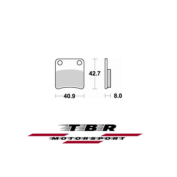 ΤΑΚΑΚΙ BRAKE PADS TBR757 PR-1 CAGIVA CITY 50 92 FRONT - L