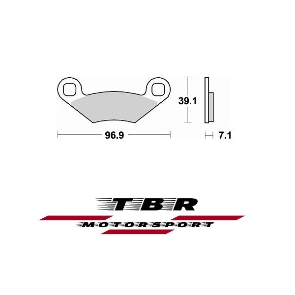 ΤΑΚΑΚΙ BRAKE PADS TBR857 PR-1 POLARIS PHOENIX 200 05 FRONT - L / R