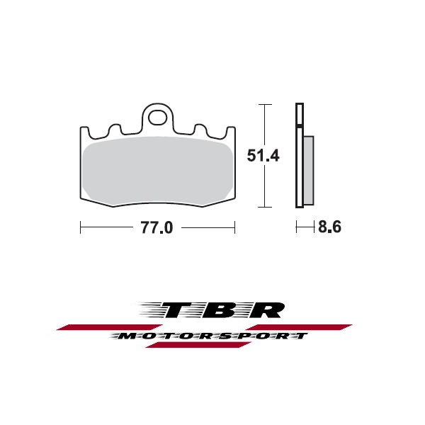 ΤΑΚΑΚΙ BRAKE PADS TBR892 PR-1 BMW R 850 RT Integral ABS 850 01 FRONT - ΤΑΚΑΚΙ BRAKE PADS TBR892 PR-1 BMW R 850 RT Integral ABS 850 01 FRONT - L / R L /R