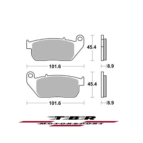 ΤΑΚΑΚΙ BRAKE PADS TBR900 PR-1 HARLEY D. XL 883 L SPORTSTER LOW 883 07 FRONT - L