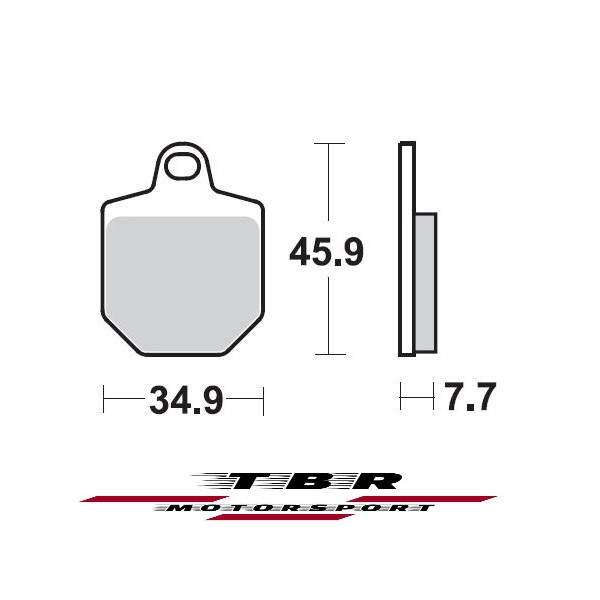 ΤΑΚΑΚΙ BRAKE PADS TBR932 PR-1 HONDA-HM CRM R SUPERMOTO 125 07 FRONT - L