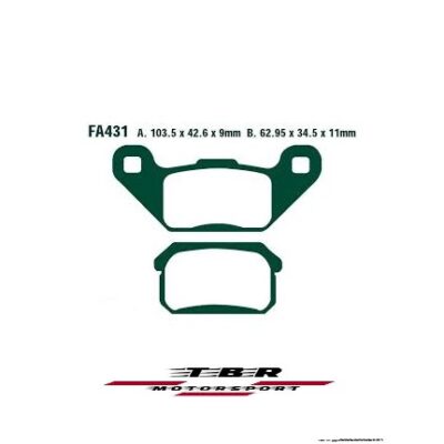 Rear Brake Pad 604 ORGANIC SP ADLY Crossroad 220 Sentinal Quad R