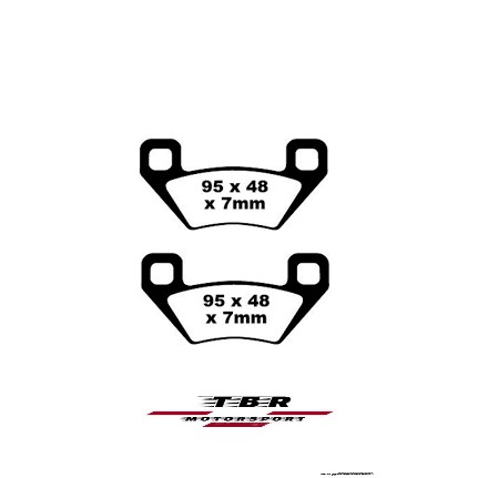 Brake Pad 611 Organic Sp Kymco ATV MXU 400 - Image 2