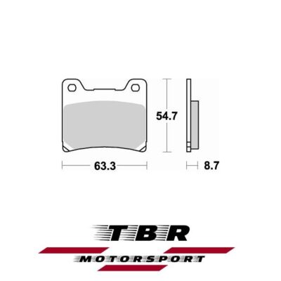 Rear Brake Pad YAMAHA TDM 850 (91-01) 661 Organic SP