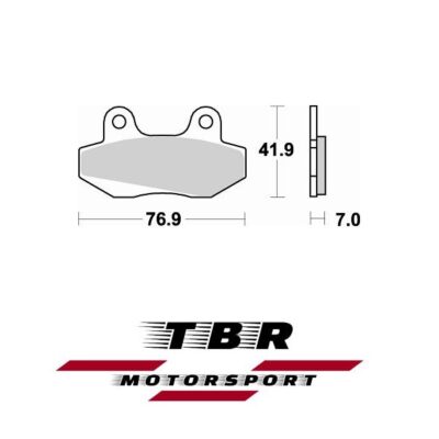 Font Brake Pad 673 Organic SP HONDA CB REBEL 250cc