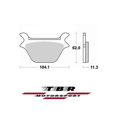 Rear Brake Pads 734 Organic SP HARLEY D. XLH 883 SPORTSTER	883cc
