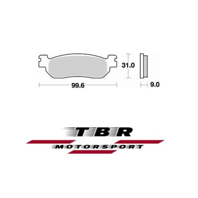 Rear Brake Pad 822 Sintered CK-9 H Yamaha YZF R1 (02-03)
