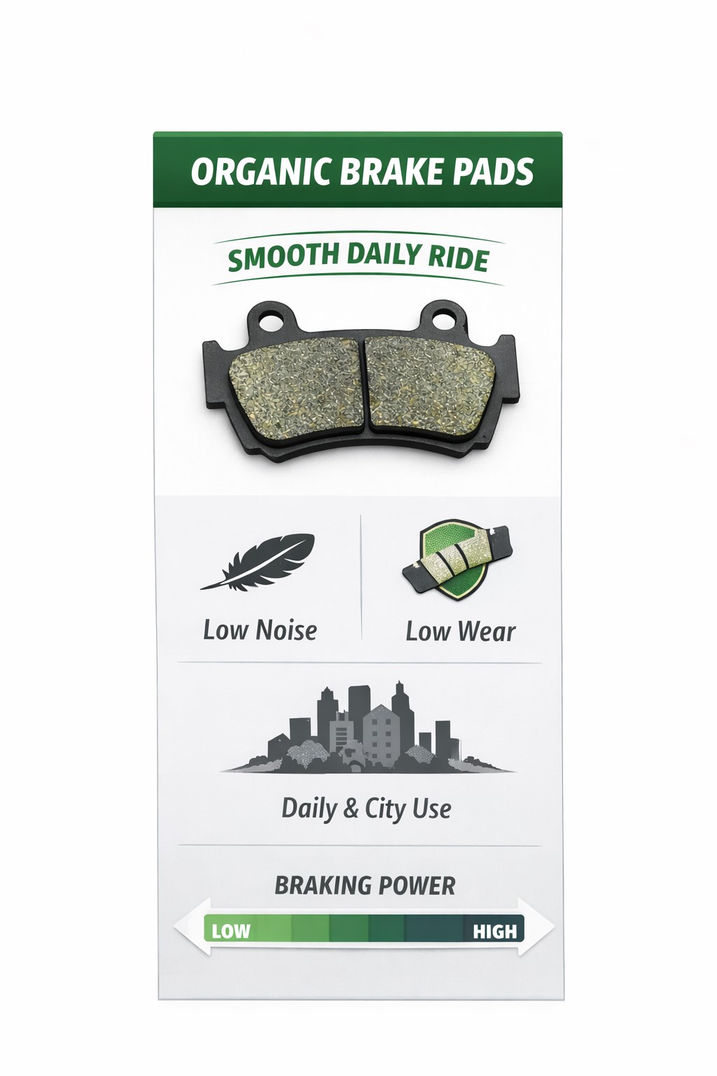 Rear Brake Pad 814 ORGANIC SP YAMAHA AEROX - Image 3