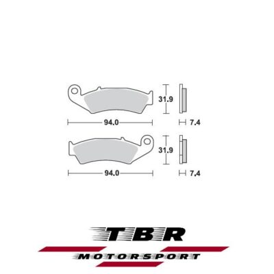 Front Brake Pad HONDA AX-1 250 700 Organic SP