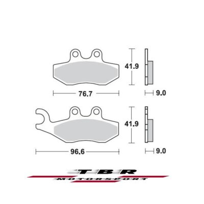 Front Rear Brake Pad 888 Organic Sp Piaggio Beverly 250