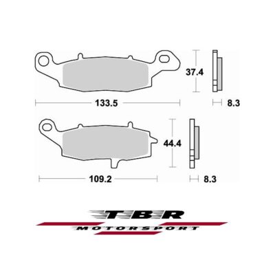 Front Brake Pad Left 782 Sintered CK-9 H Suzuki DL Vstrom 650cc