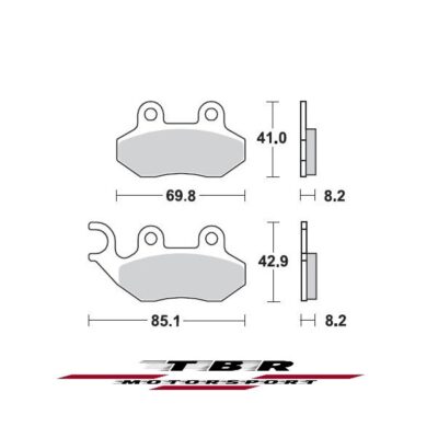 Front Brake Pad 796 Organic SP SYM CITYCOM 300 S 2015-2016